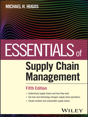 cover image of Essentials of Supply Chain Management
